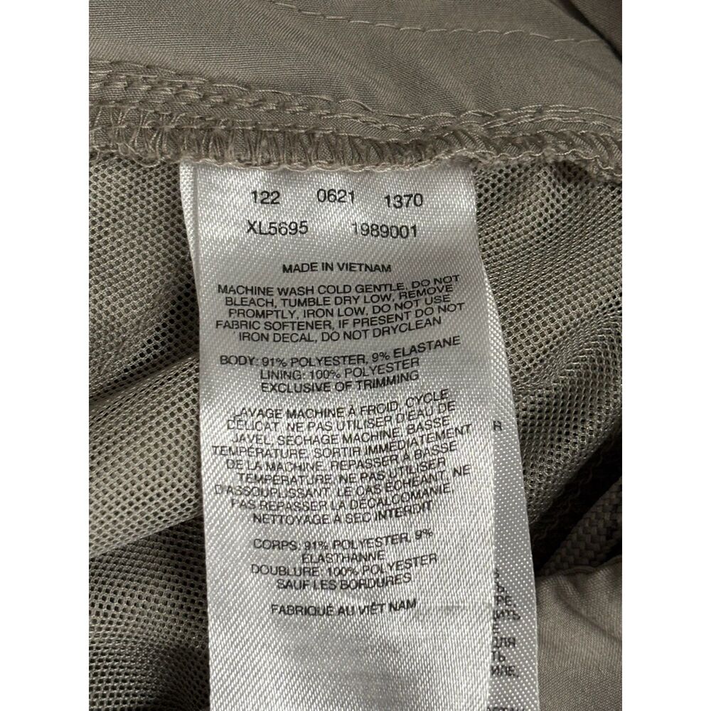 Columbia PFG Women's L Short Khaki Performance Pants Zip Pockets Stretch Hiking - Picture 11 of 11